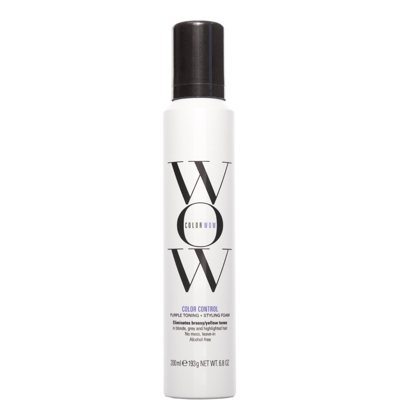 WOW Color Control Purple Toning + Styling Foam for Light Hair