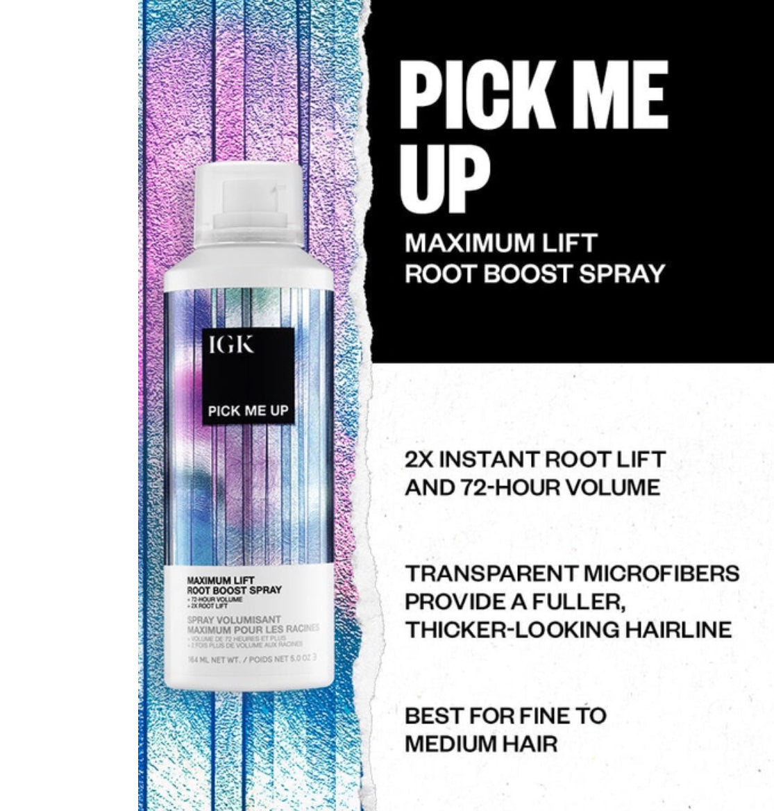 IGK Pick Me Up Maximum Lift Root Boost Spray