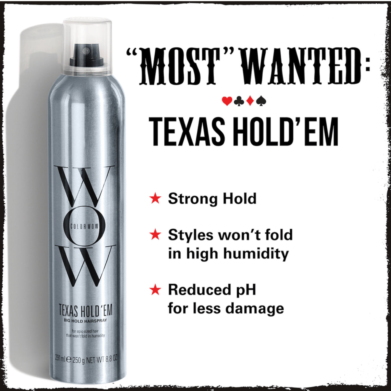 WOW Texas Hold ‘Em Hold Hairspray
