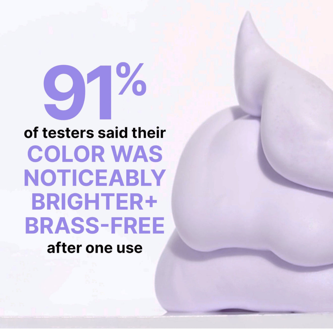 WOW Color Control Purple Toning + Styling Foam for Light Hair